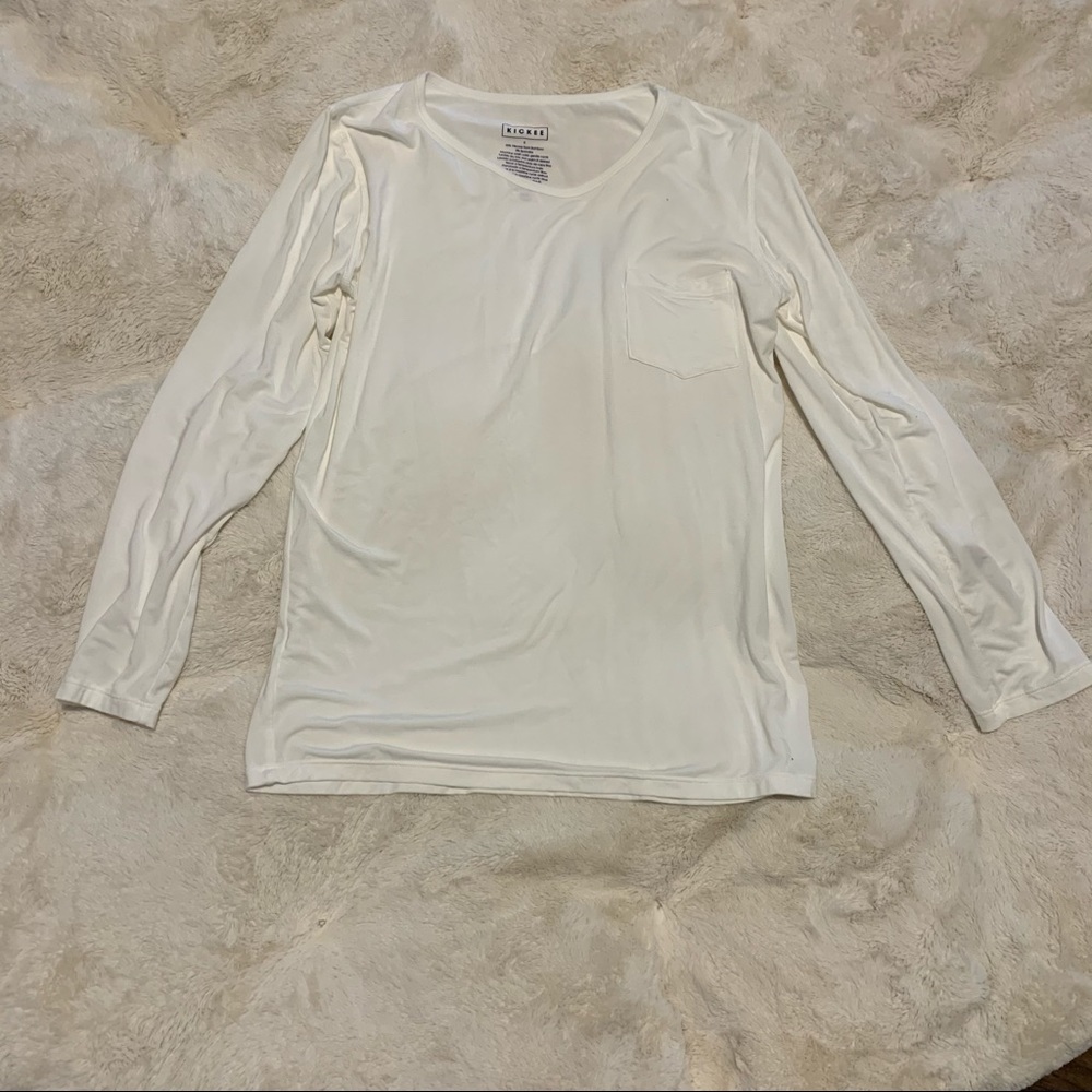 Kickee long sleeve pocket T